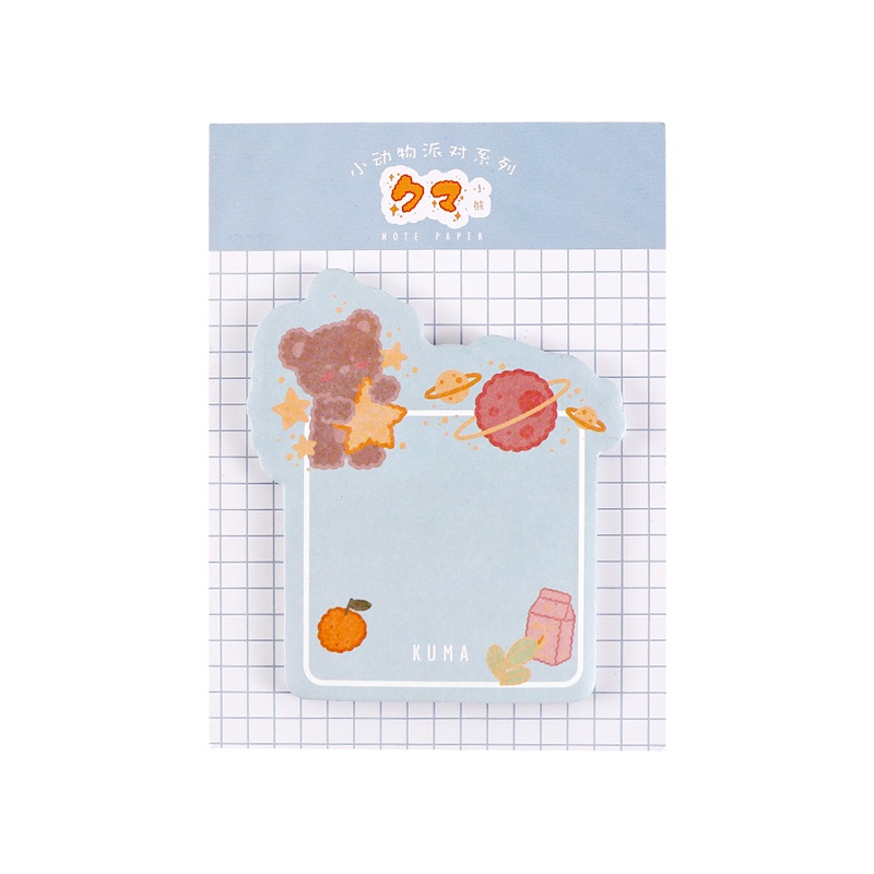Korean Cartoon Sticky Notes Girls Memo Pad Guestbook