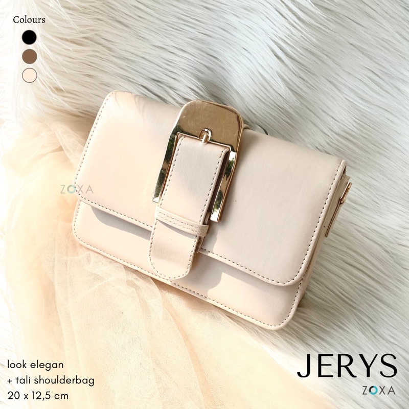 Slingbag [JERYS] | Tas Kondangan | Cream, Choco, Black | Tas wanita by ZOXA