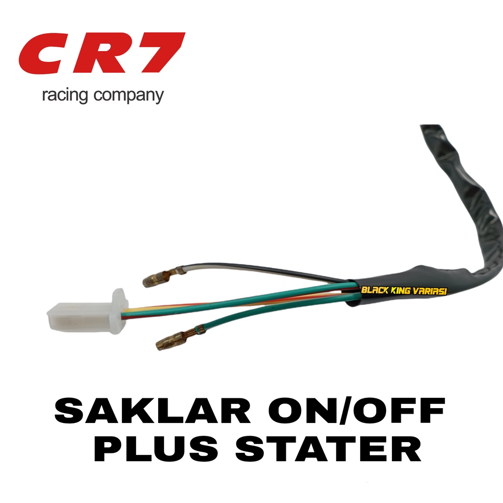 Saklar ON OFF Lampu Motor CR7 Saklar Tombol  Unibers