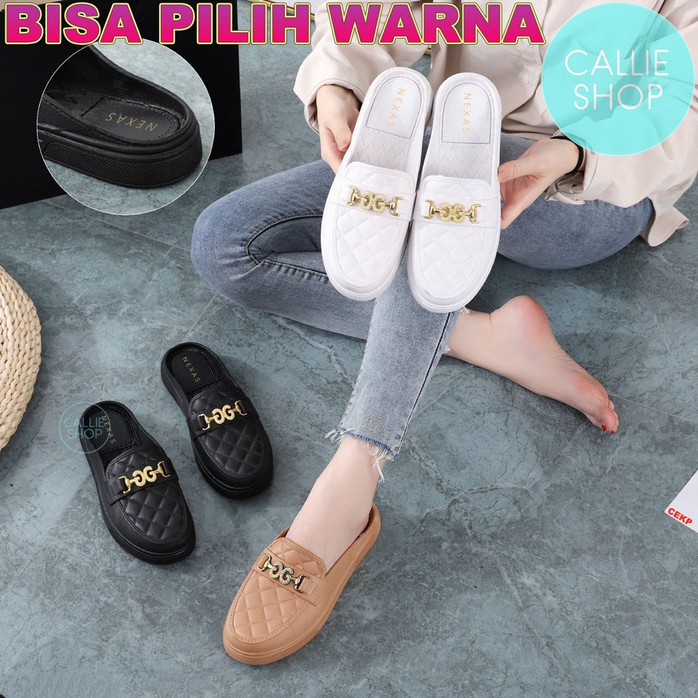 Sepatu Mule Wanita Bustong Jelly 8012-2 6007-1 BUSGG