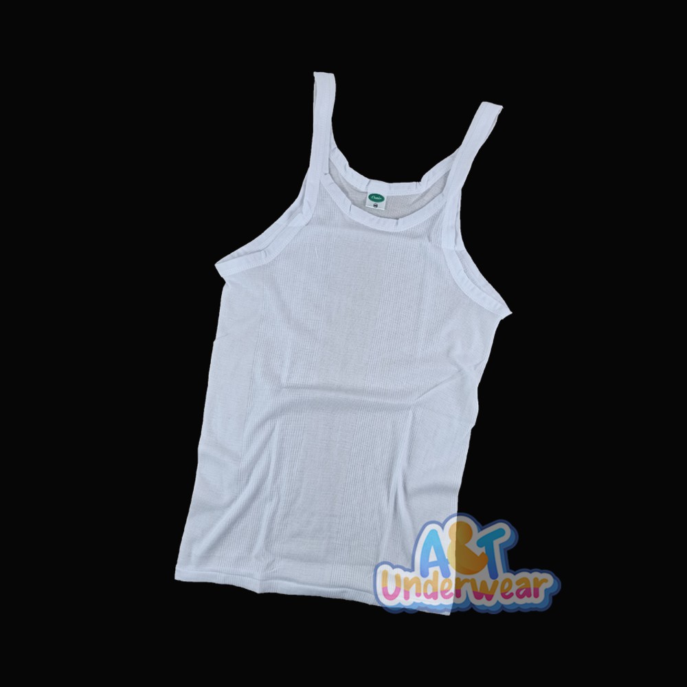 AT51-Kaos singlet pria dewasa putih size 40 42 44