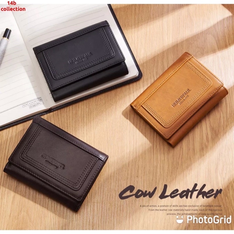 Dompet lipat pria dompet kulit pria Humerpaul dompet kecil pria dompet simple elegant