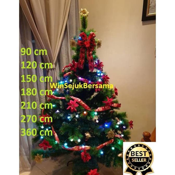 Best Seller Produk Terbaru - Pohon Natal 150 Cm / Pohon Natal 1.5 M / Pohon Natal 5 Feet / 5 Ft ~ Lhistnsshop 7yDx9e8hjoWORW