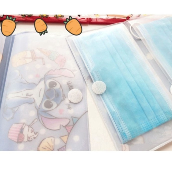 NEW NORMAL Portable Pouch Penyimpanan Masker Higenis Pas Makan Lepas Masker waktu Kerja Sekolah