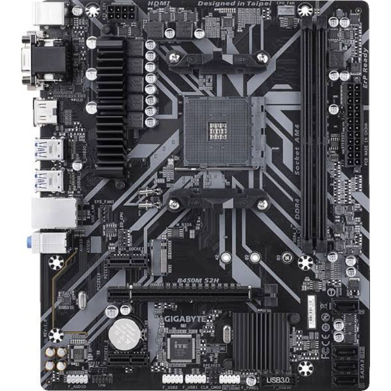 Motherboard AMD AM4 GIGABYTE B450M S2H ATX B450 DDR4