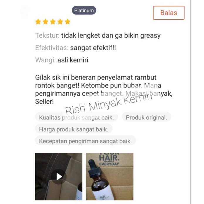 Rish' Minyak Kemiri Asli 60ml