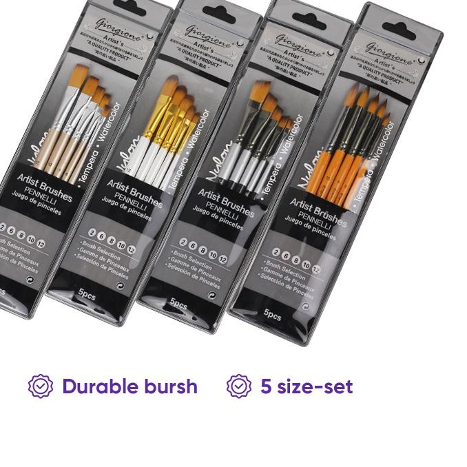 

Bagus Dipakai Giorgione Paint Brush Set Kuas Lukis 5pcs B0D**