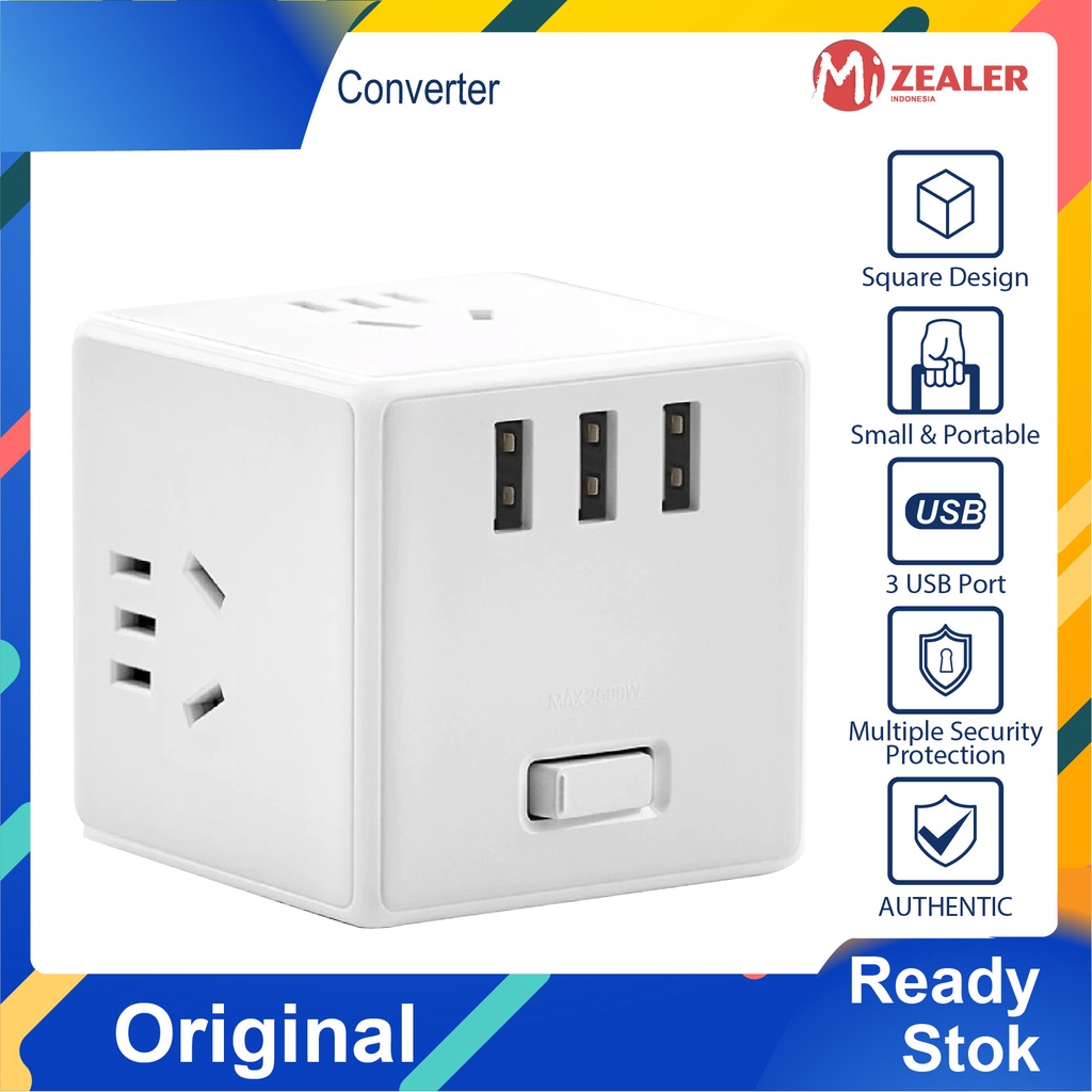 Portable Wireless Version Magic Cube Converter Socket 3 USB Chargers Adaptor 6 Ports Socket Power Strips Trip Socket Plug Travel Tools