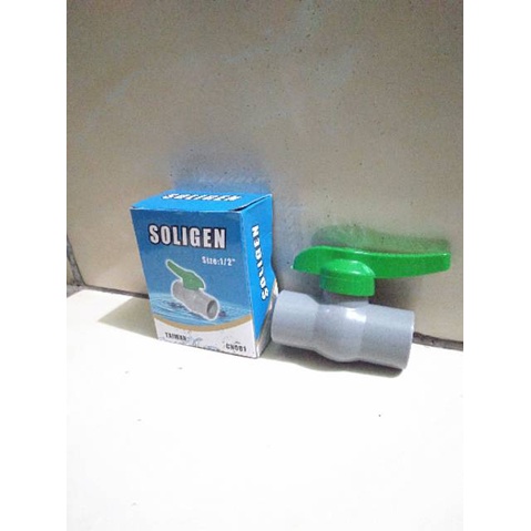Stop kran pvc soligen 1/2&quot; ballvalve 1/2 soligen