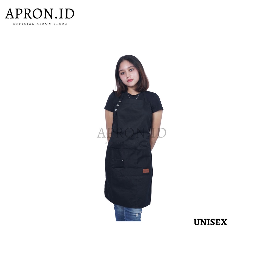 APRON.ID Celemek Anti Air Apron Waterproof Apron Masak Korean Style Chef Koki Dapur Unisex Original