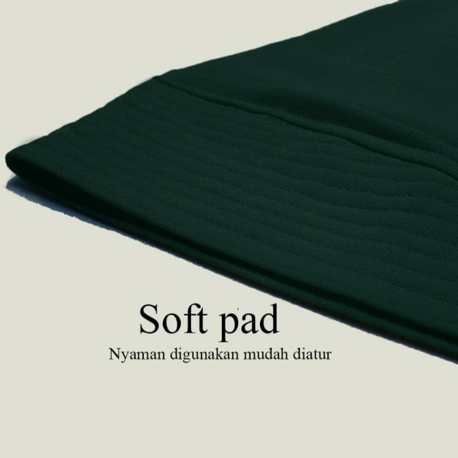 (COD) Hijab Khimar Silvi Tiga Layer Mini Polos Jilbab Instan Cerutti 3 Layer-2