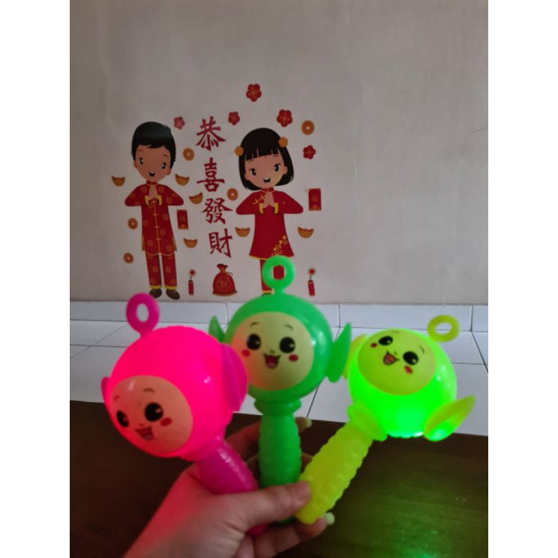 Laristerus79 MAINAN TELETUBBIES BAYI LED BUNYI krincing silikon karet anti slep