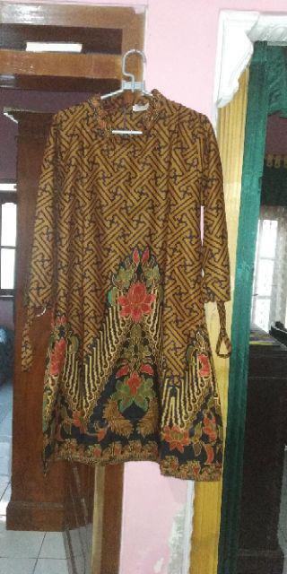 Terlaris Serut Genes Jelita Tunic Navbor Yelbor Whitbor Creambor Tunik Batik Modern Hrb030 Dolbi Dob