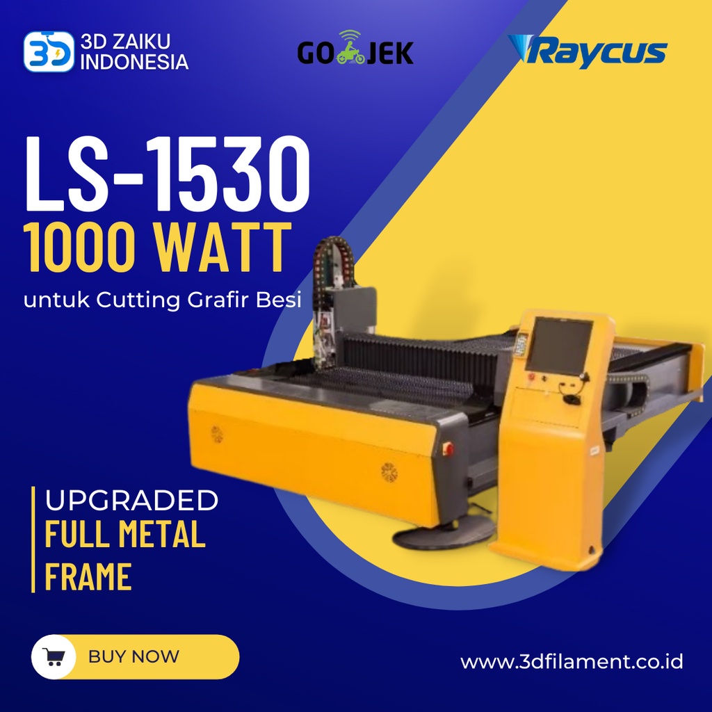 Zaiku Fiber Laser 150x300 cm Power 1000 Watt untuk Cutting Grafir Besi