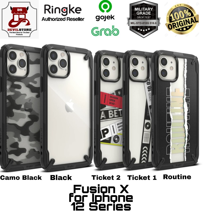 Case Iphone 12 Pro / Max / 12 Max / Iphone 12 / Mini Ringke Fusion X