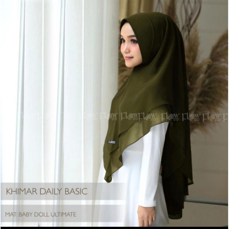 khimar daily basic ori flow-Army