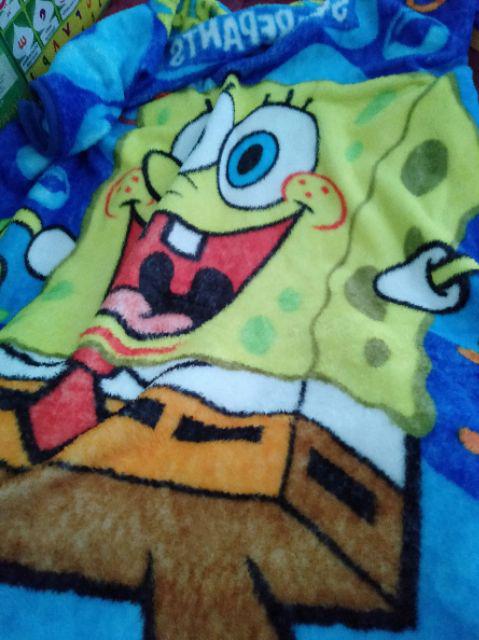 Selimut Vito Kids - Sutra Panel - Spongebob - 100cmx140cm - Rosanna Group