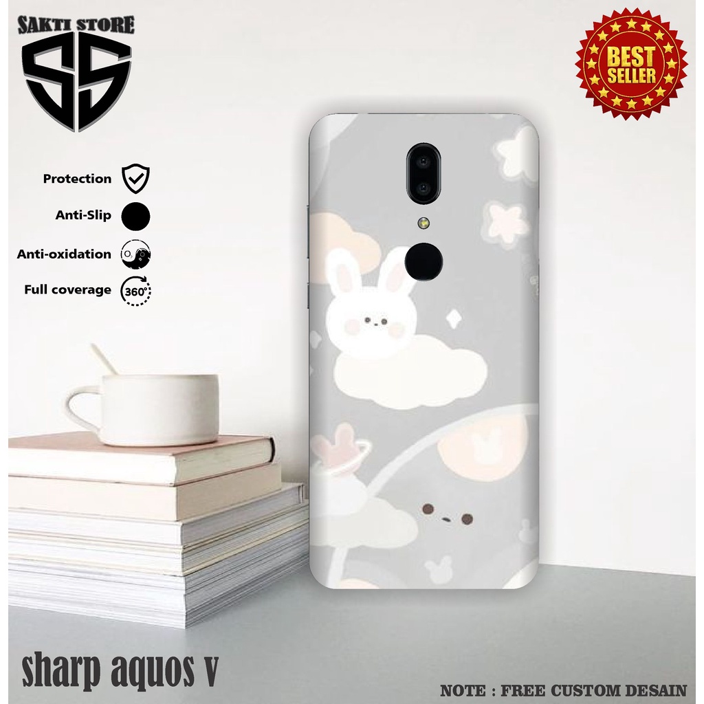SKIN CASE CUSTOM HP SHARP AQUOS V BISA BAYAR DI TEMPAT