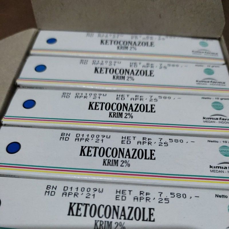 Ketoconazole 10 gram per tube.