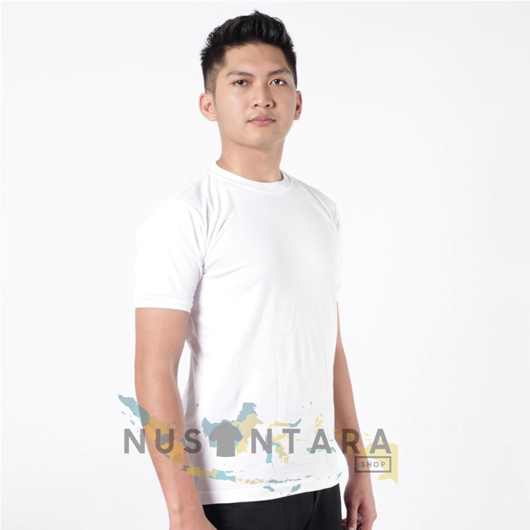 Kaos Putih Polos Unisex Kaos Polisi Security Satpam Kerah Standar Pria Wanita Terbaru