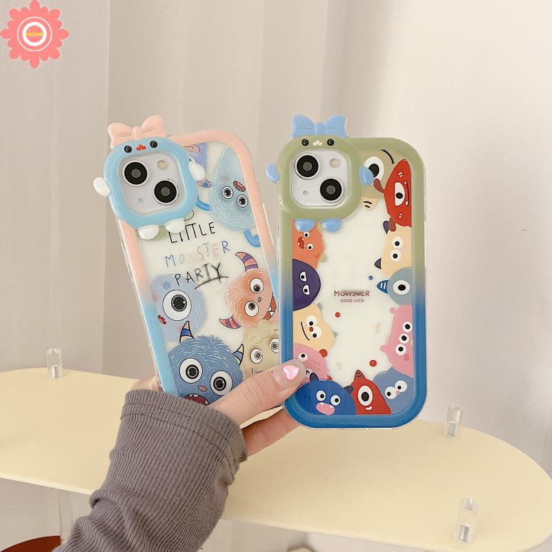 Soft Case Desain Monster Kecil 3D Untuk Samsung A12 A04 A13 A50 A50s A04E A22 A30s A51 A52 A32 A23 A03 A52s A31 A04s A32 A33S A53 A71 A53 A11 A73 A53