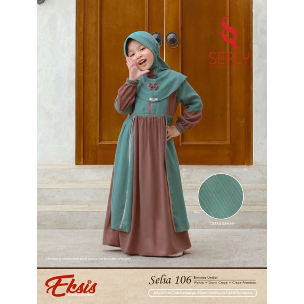 Seply Eksis 173 Brownie Umber Meyra 73 Kaseo 139 Selia 106 Kliko 99 Baju Muslim Sarimbit Keluarga Family Series Terbaru