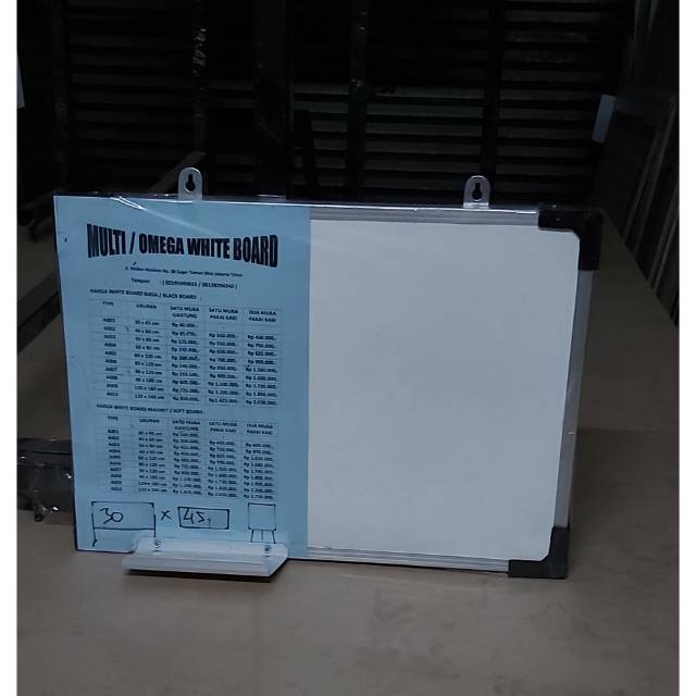 

Whiteboard 30x45cm nonmagnet