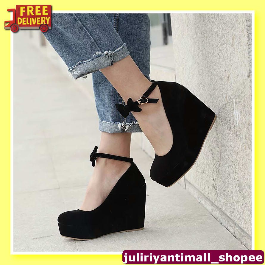 Sepatu Wedges Slavina Wanita Murah Import Terbaru 2020 Ts31 Ori B MC727 Murah Wedges Wanita Mar