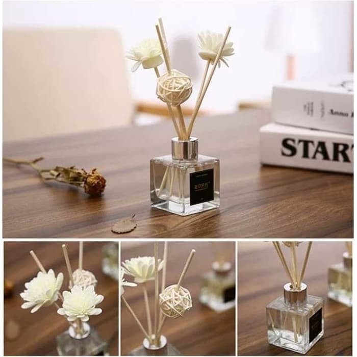 REED DIFFUSER AROMATHERAPHY DEVICE PENGHARUM RUANGAN 50 ML + DEKORASI RUANGAN