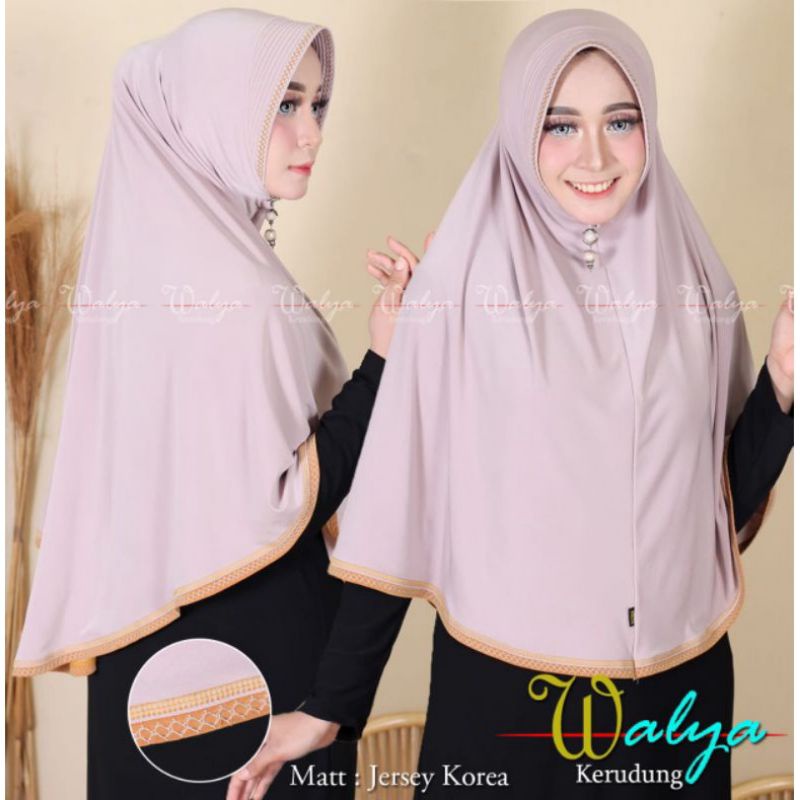 Kerudung bergo  instant jersey korea/walya kerudung jersey korea piscok list  kombinasi