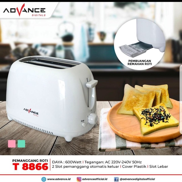 Panggangan roti / Toaster Advance T 8866 Shopee Indonesia
