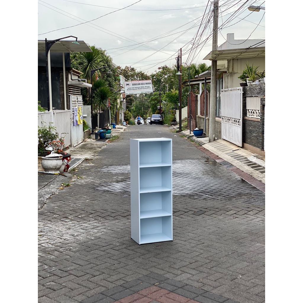 RAK SUSUN 4 / RAK BUKU / RAK SERBAGUNA KAYU