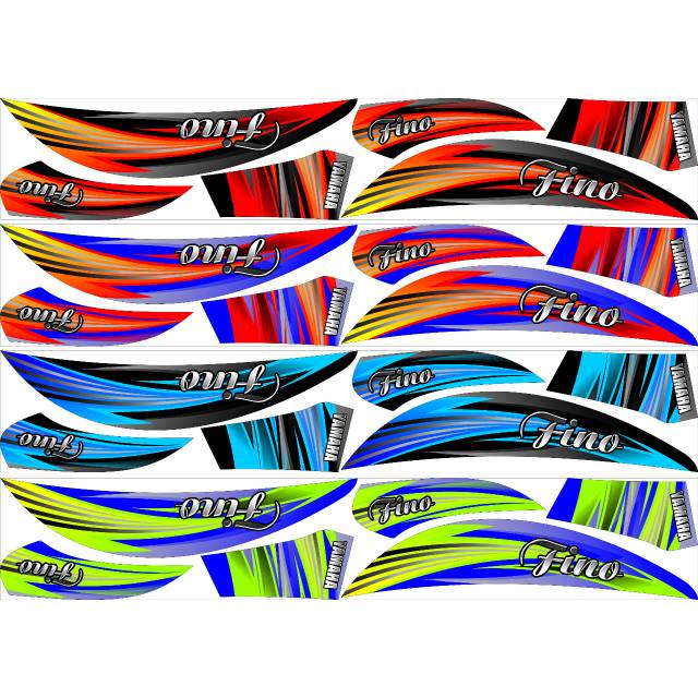 Striping Fino 125 Fi Variasi Yamaha Sticker Motor Stiker Shopee
