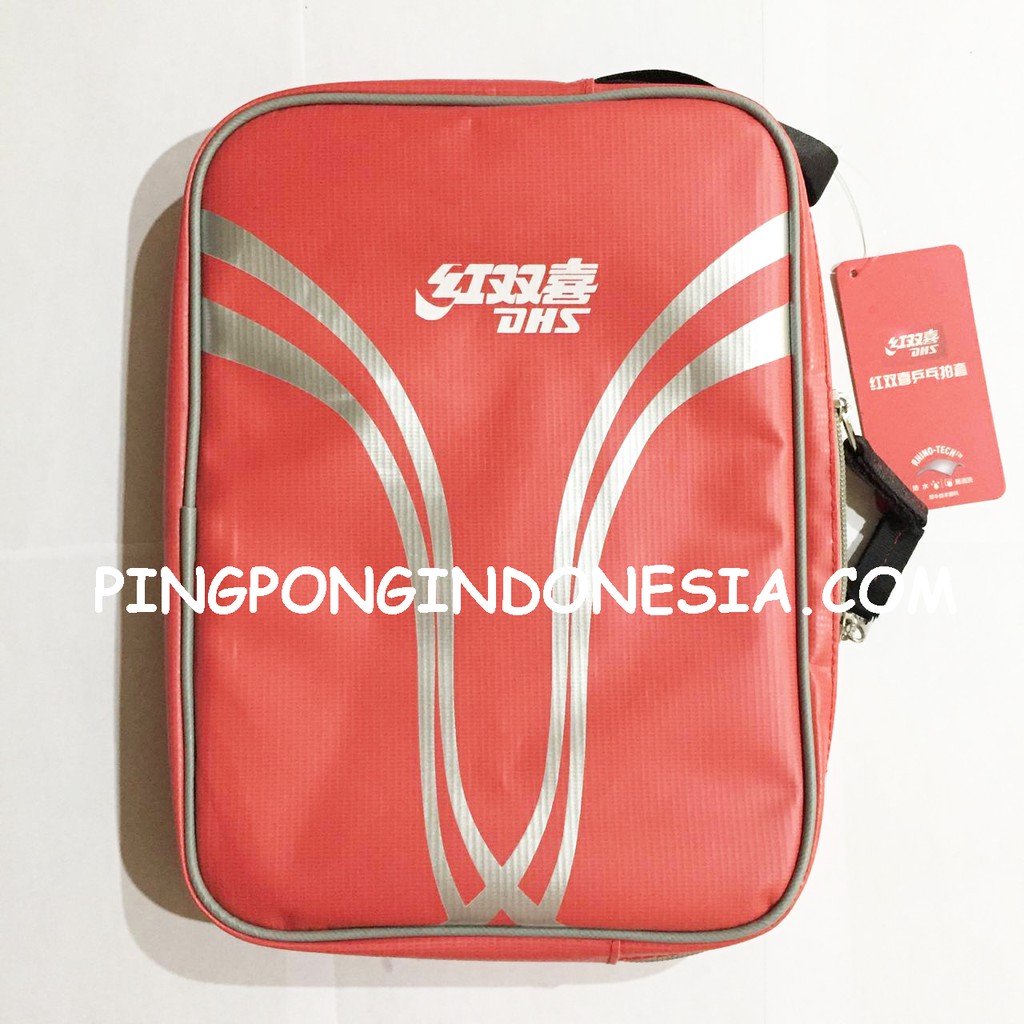 DHS Blade Cover RC530 - Red - Pingpong Bat Cover Tas Tenis Meja Bat Bet Case