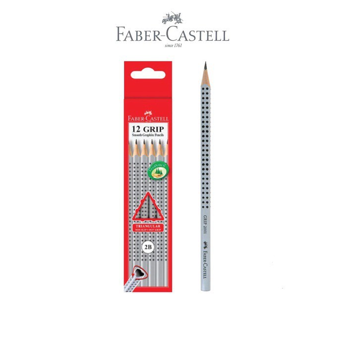 

Faber-Castell Black Pencil Grip 2001 2B 317002M Perpack