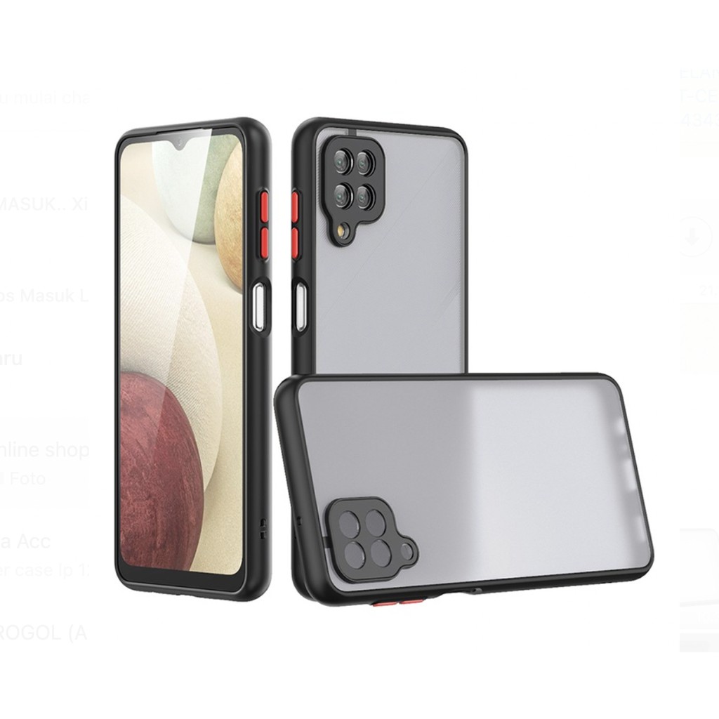 Case Dove Samsung A12 Frosted Camera Case Cover