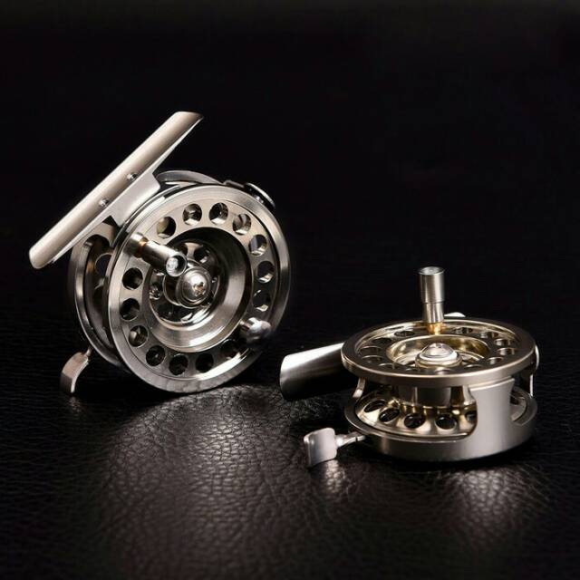 Fly fish Fishing reel aluminium alloy ice fly wheel flywheel