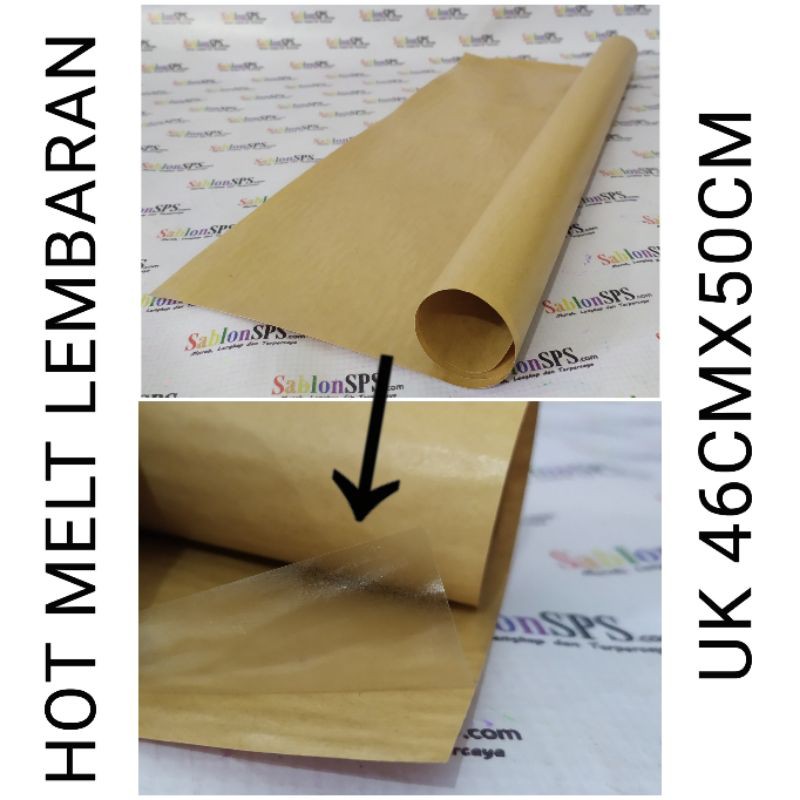 HOTMELT ADHESIVE PU SHEET LEM HOT MELT LEMBARAN 46x50CM