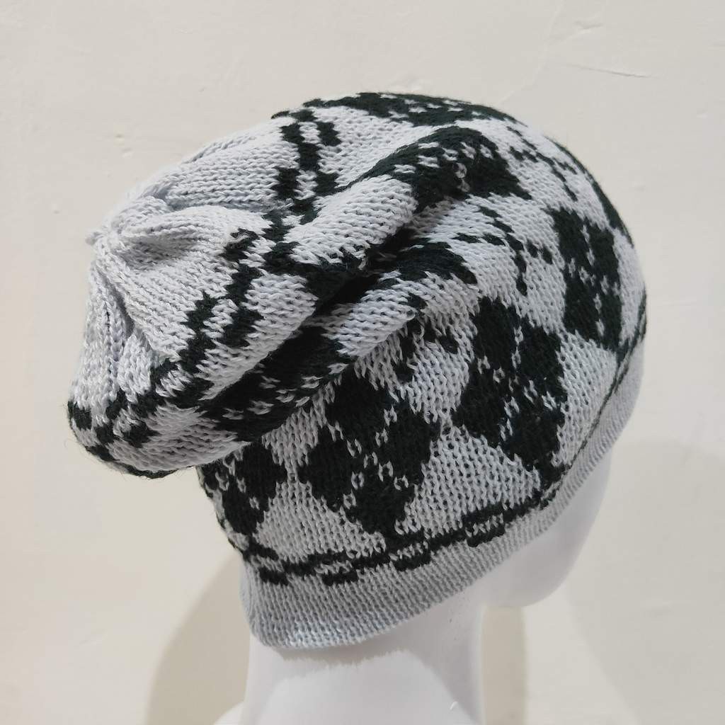 Kupluk Topi beanie Rajut tebal motif allsize Dewasa LETT-MOT