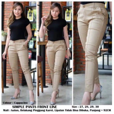 Simple pant bahan melar Celana Formal Halus Rekomendasi Termurah Berkualitas