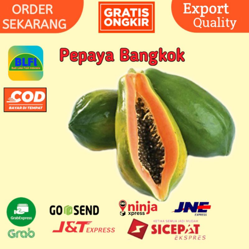 

BUAH PEPAYA BANGKOK SIZE 2,5-3kg PERBUAH