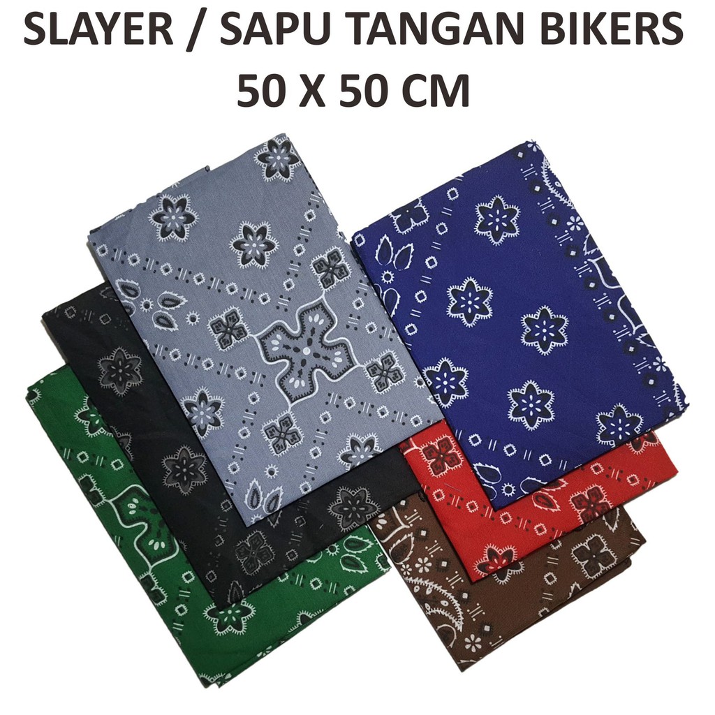 [MURAH] Slayer Batik / Sapu Tangan Bikers