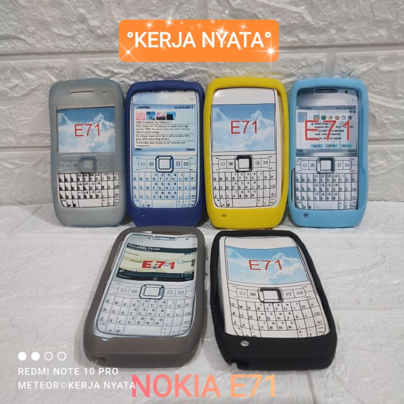 Case Silicon Jelly Nokia E71 Bahan Tebal