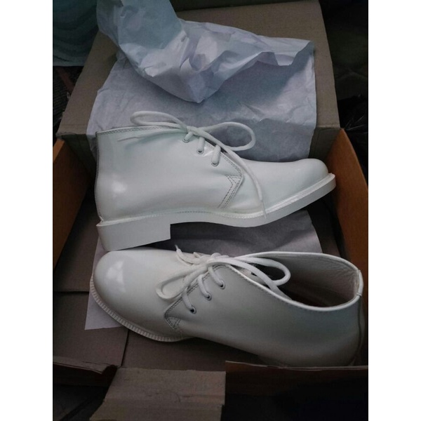Sepatu PDU Putih/Sepatu PDH Putih