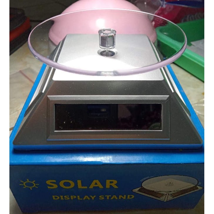 Solar display stand
