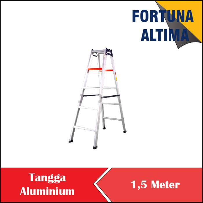 TANGGA ALUMINIUM TANGGA ALUMUNIUM 2 SISI FORTUNA ALTIMA 1,5M