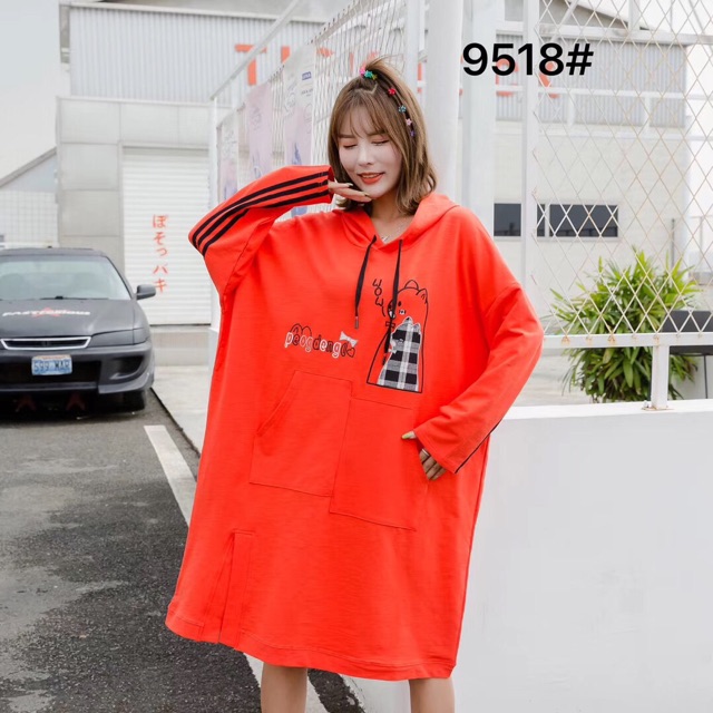 KAOS HOODIE BIGSIZE/DRESS LOOSE/SWEATER JUMBO