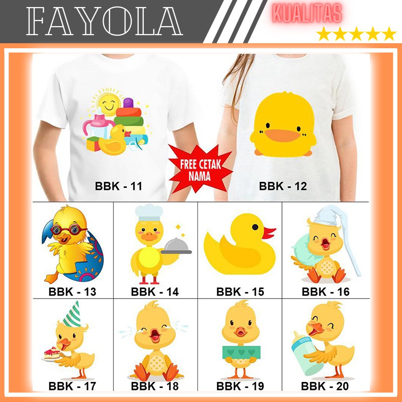 Baju Couple Keluarga Motif Bebek Kaos Couple Keluarga Gambar Bebek Baju Couple Family Shopee Indonesia