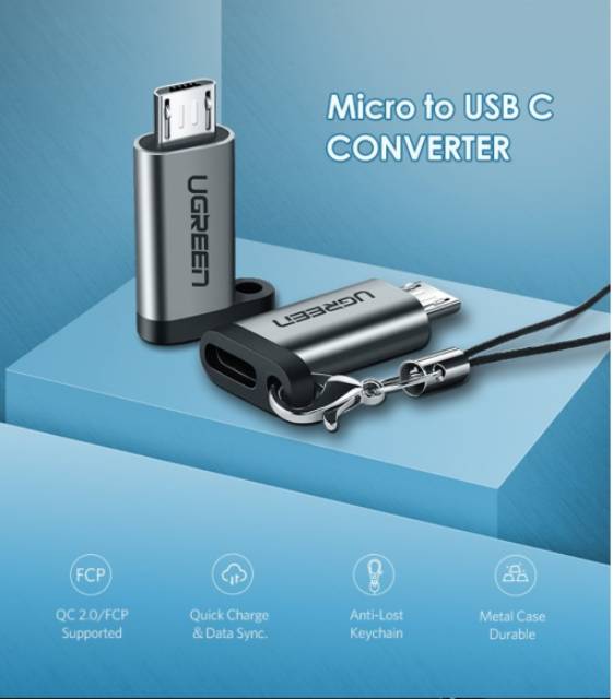 Ugreen Adapter Micro USB Male to Type C Original