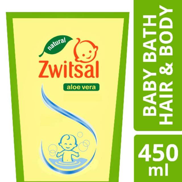 Zwitsal Natural Baby Bath 2in1 Hair & Body Pouch 450ml | Shopee Indonesia